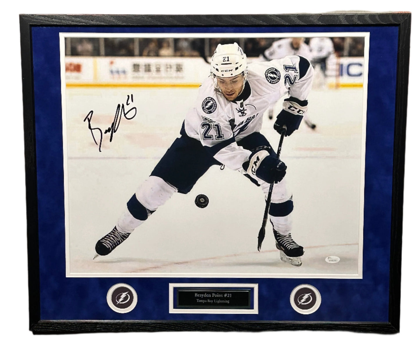 Brayden Point 16x20 Framed Autographed JSA Authenticated