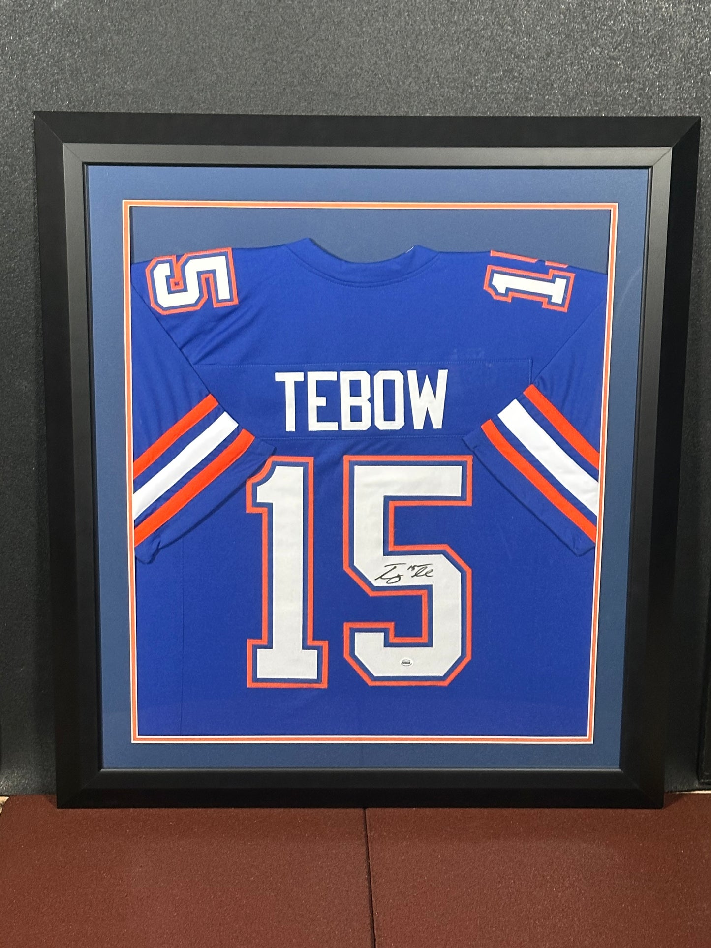 Autographed Tim Tebow Framed Jersey