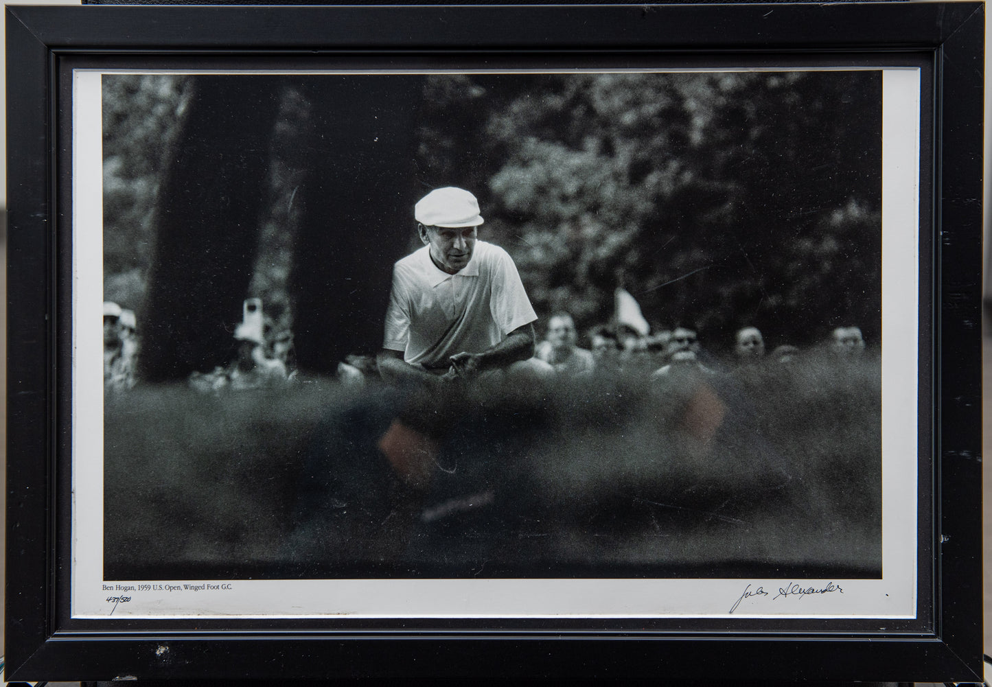 Ben Hogan 1959 Framed Picture Numbered 437/500 Taken by Jules Alexander