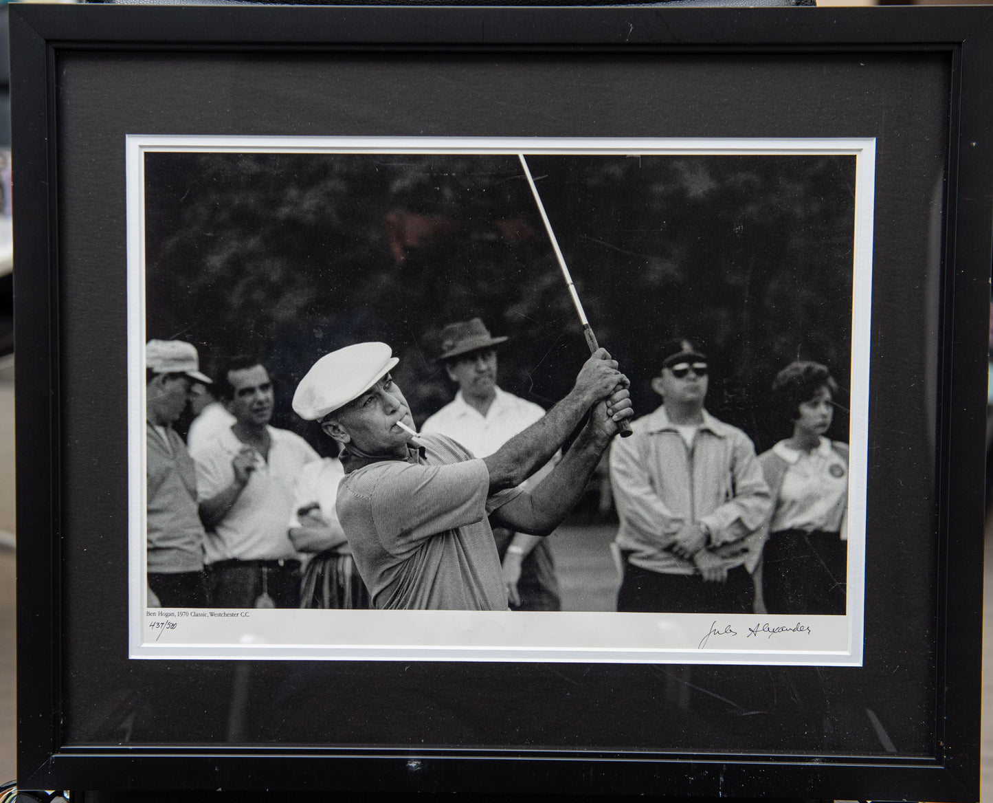 Ben Hogan 1970 Photo 437/500 Framed Picture Numbered 437/500 Taken by Jules Alexander