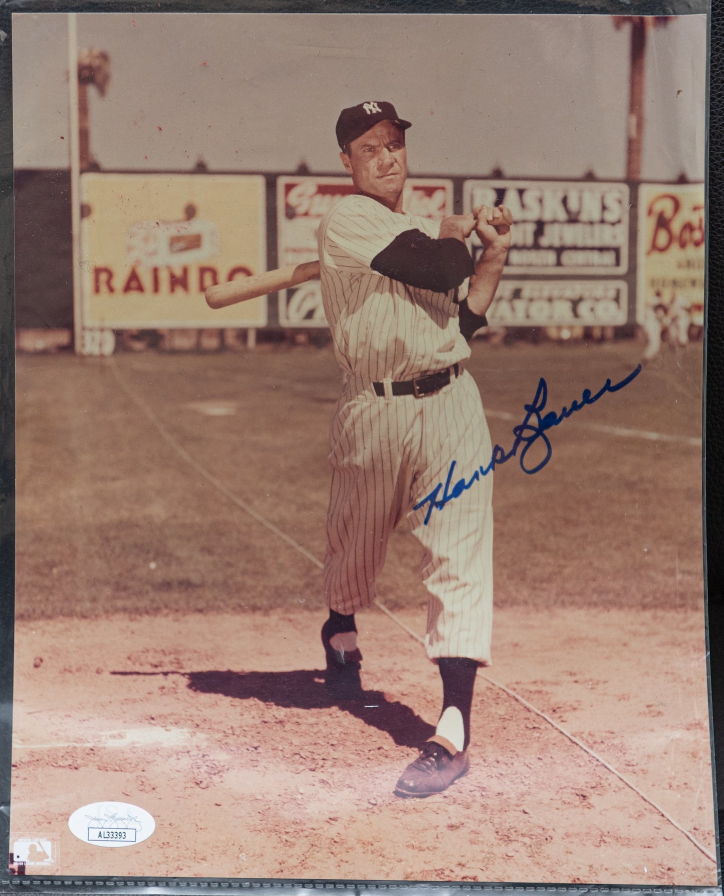 NY Yankees Hank Bauer Signed Picture