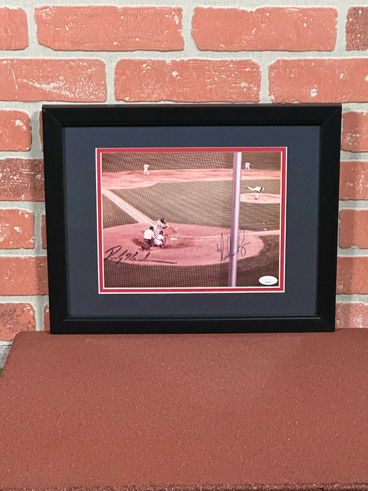 Auto Framed Picture Rickey Henderson and Nolan Ryan Framed Picture