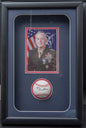 Unique Signed Baseball By General Jim Mattis With Photo in a Shadow Box