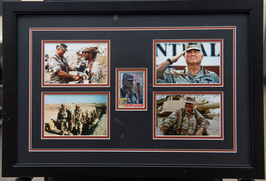 4 Star General Norman Schwarzkopf Signed collage