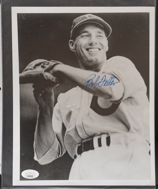 Cleveland Indians Bob Feller Signed Picture