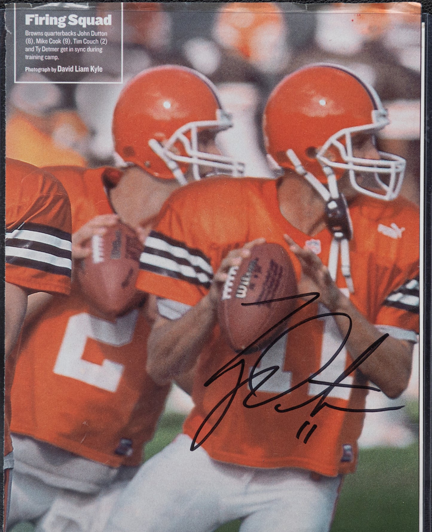 Cleveland Browns Ty Detmer Signed Picture