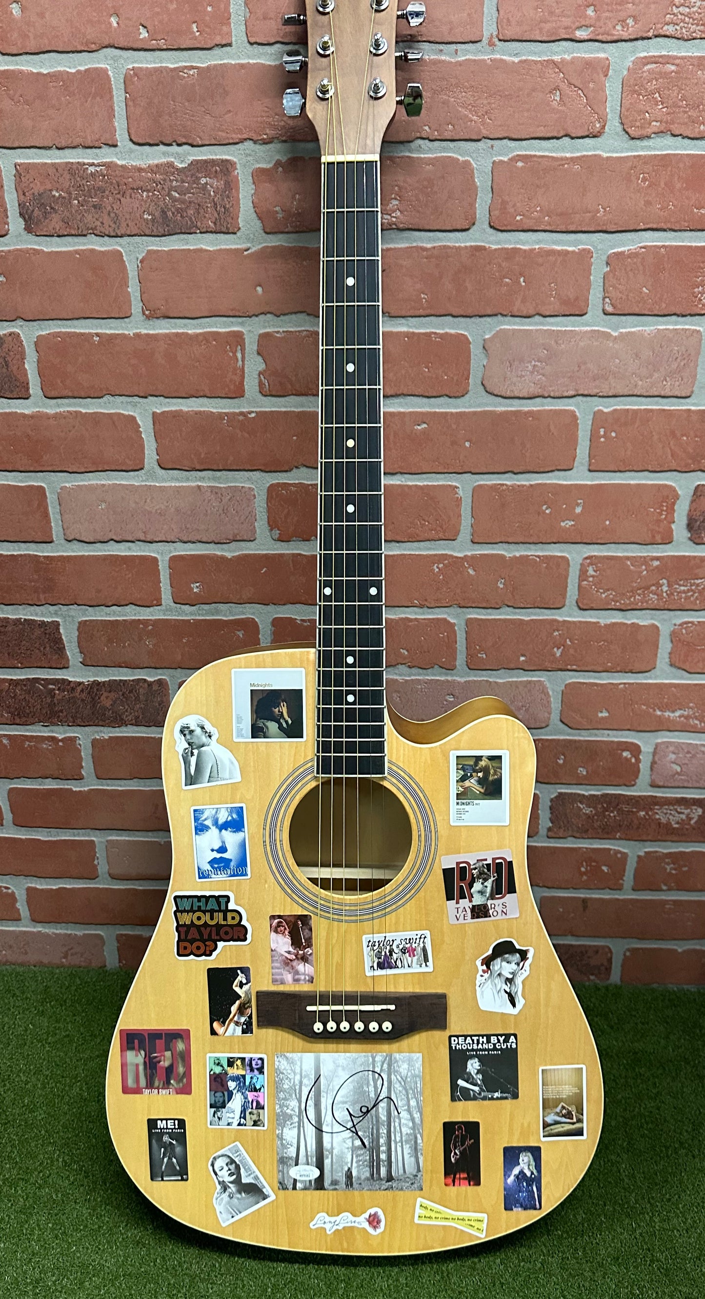 Taylor Swift Collage Autograph Guitar