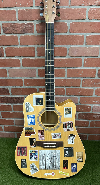 Taylor Swift Collage Autograph Guitar