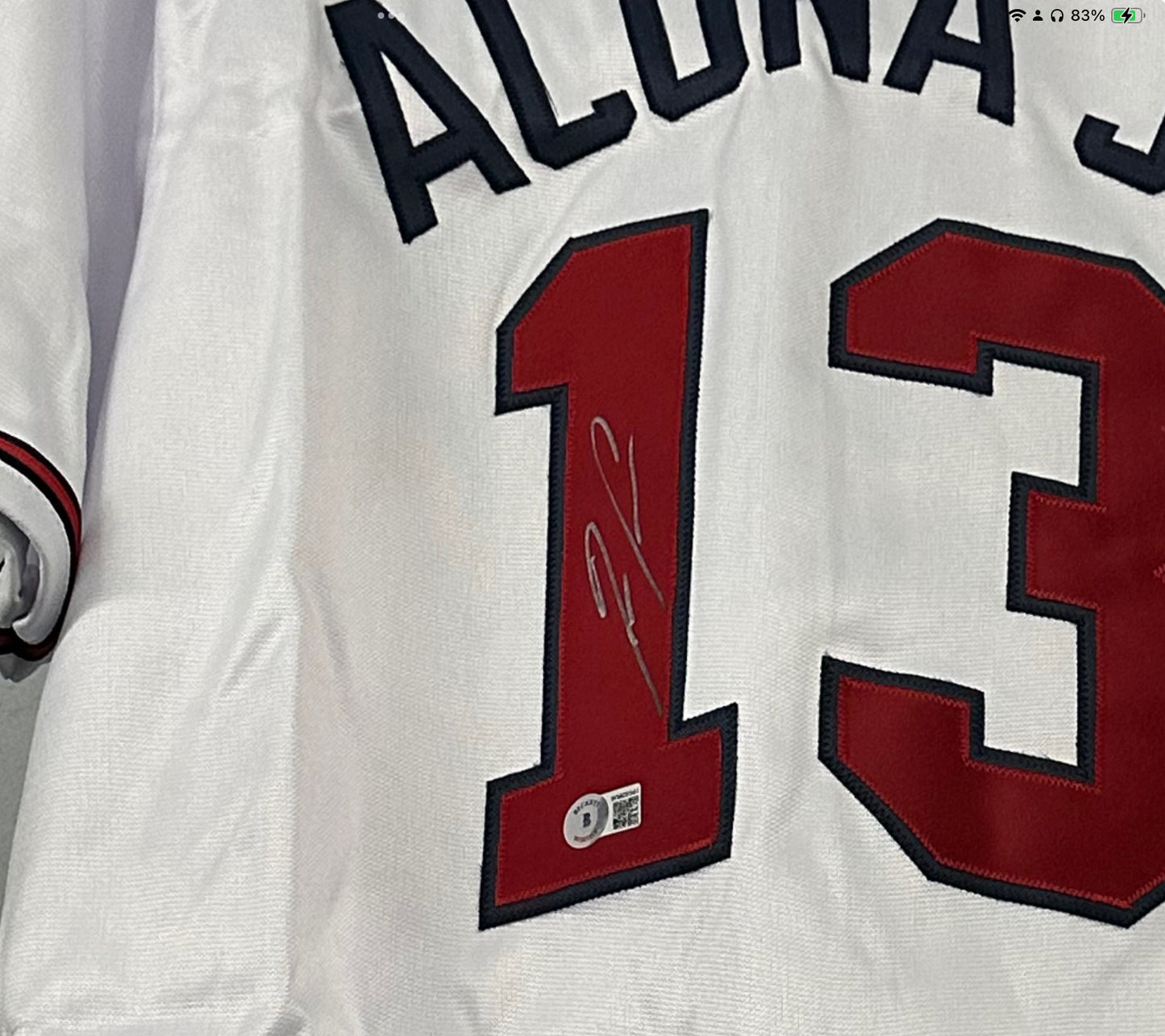 Atlanta Braves Ronald Acuna Jr. Signed Jersey Authenticated