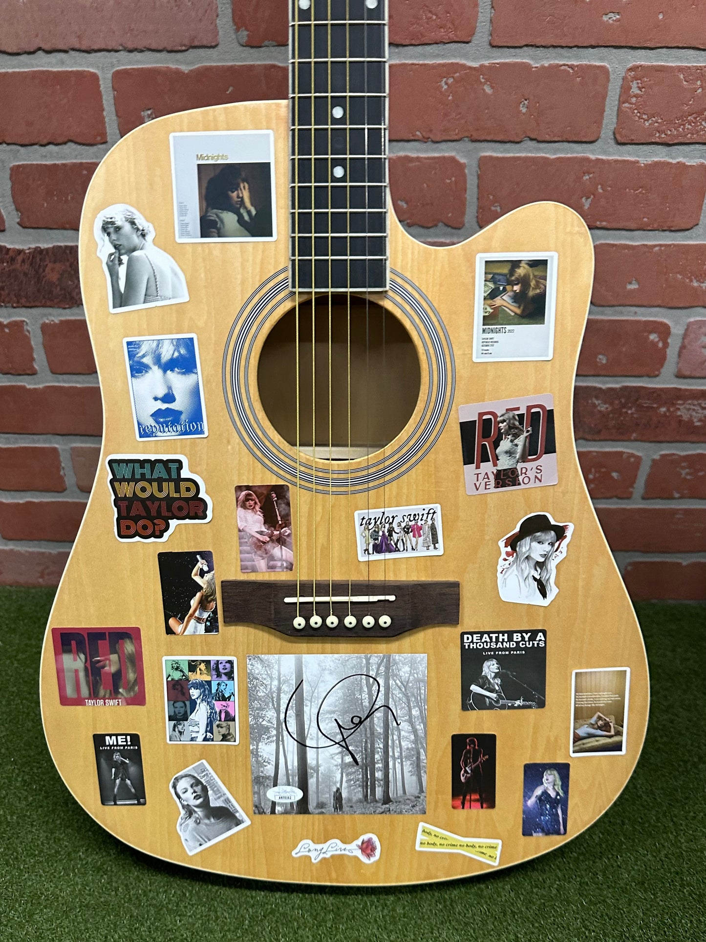 Taylor Swift Collage Autograph Guitar