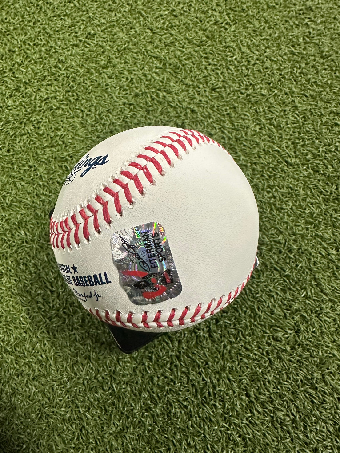 Pete Rose Signed Baseball “Charlie Hustle”