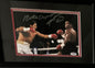 Roberto Duran and Sugar Ray Autographed Boxing Picture in 11x14 Frame