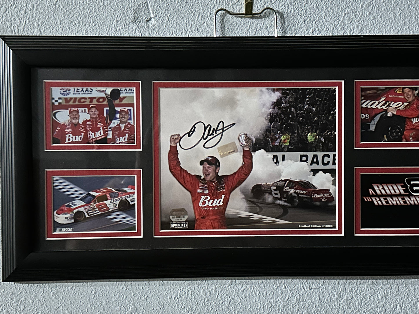 NASCAR Dale Earnhardt Autographed Picture Collage