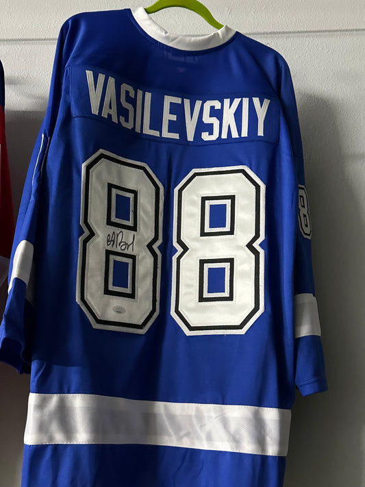 Tampa Bay Lighting Andrei Vasilevskiy Signed Lightning Jersey