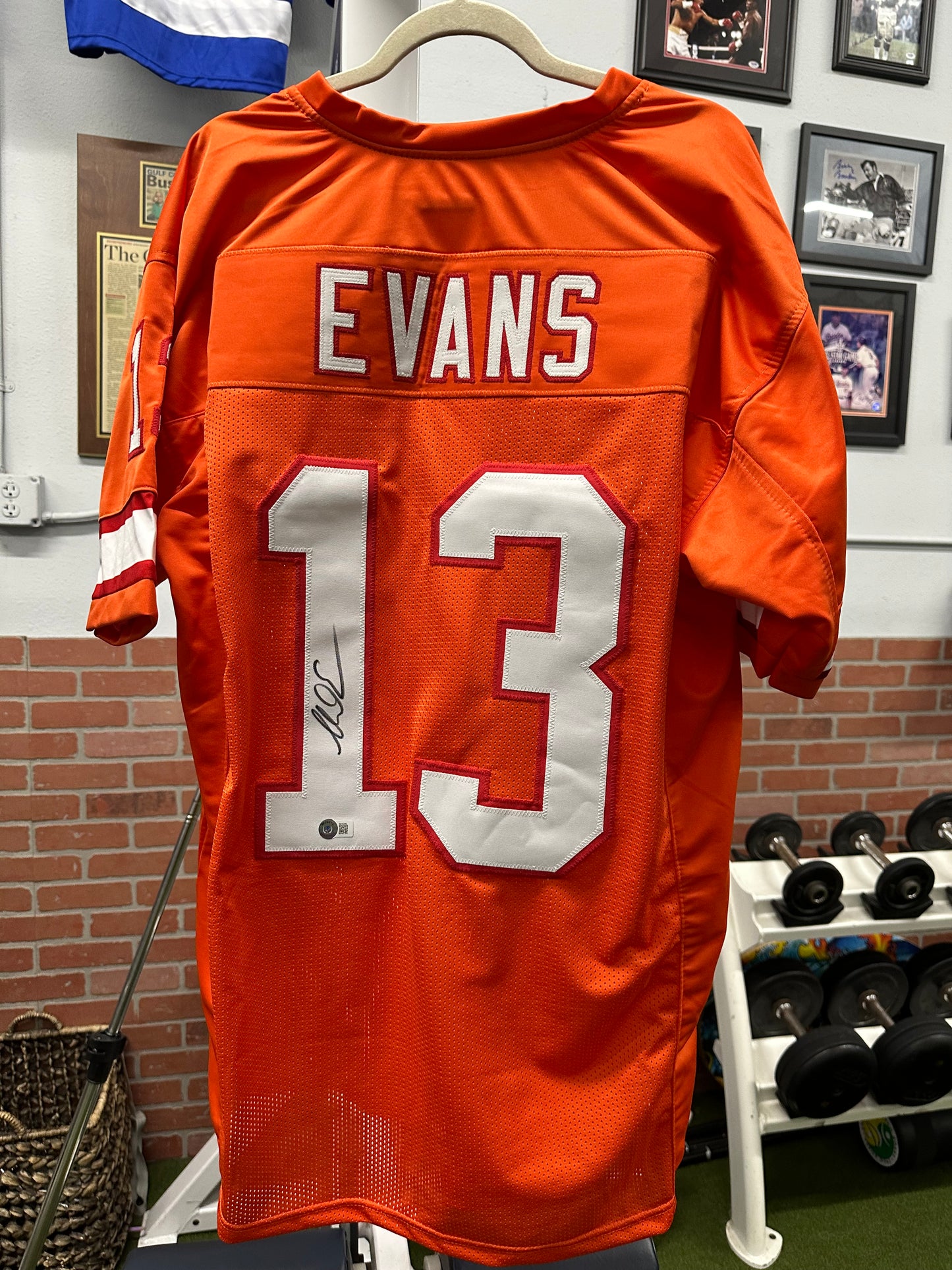 Tampa Buccaneers Creamsicle Mike Evans Autographed Jersey JSA Authenticated