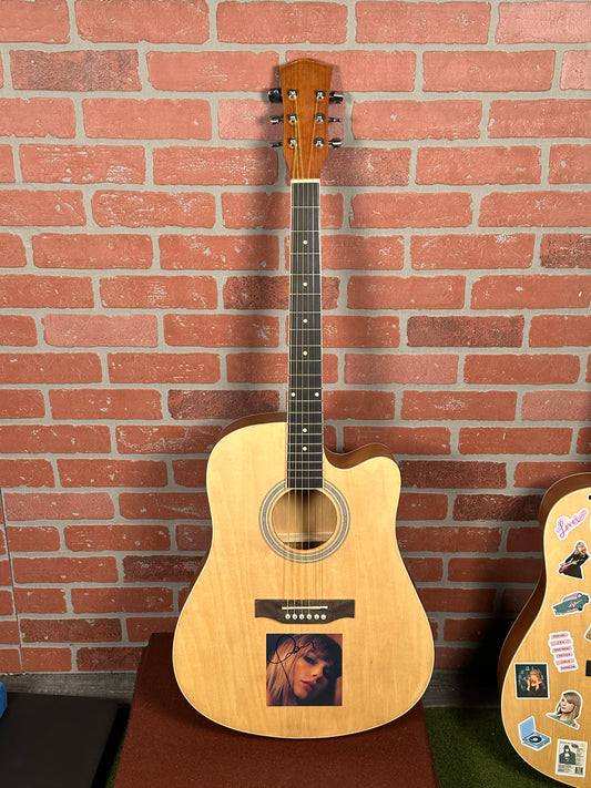 Taylor Swift Guitar Collage Autographed JSA