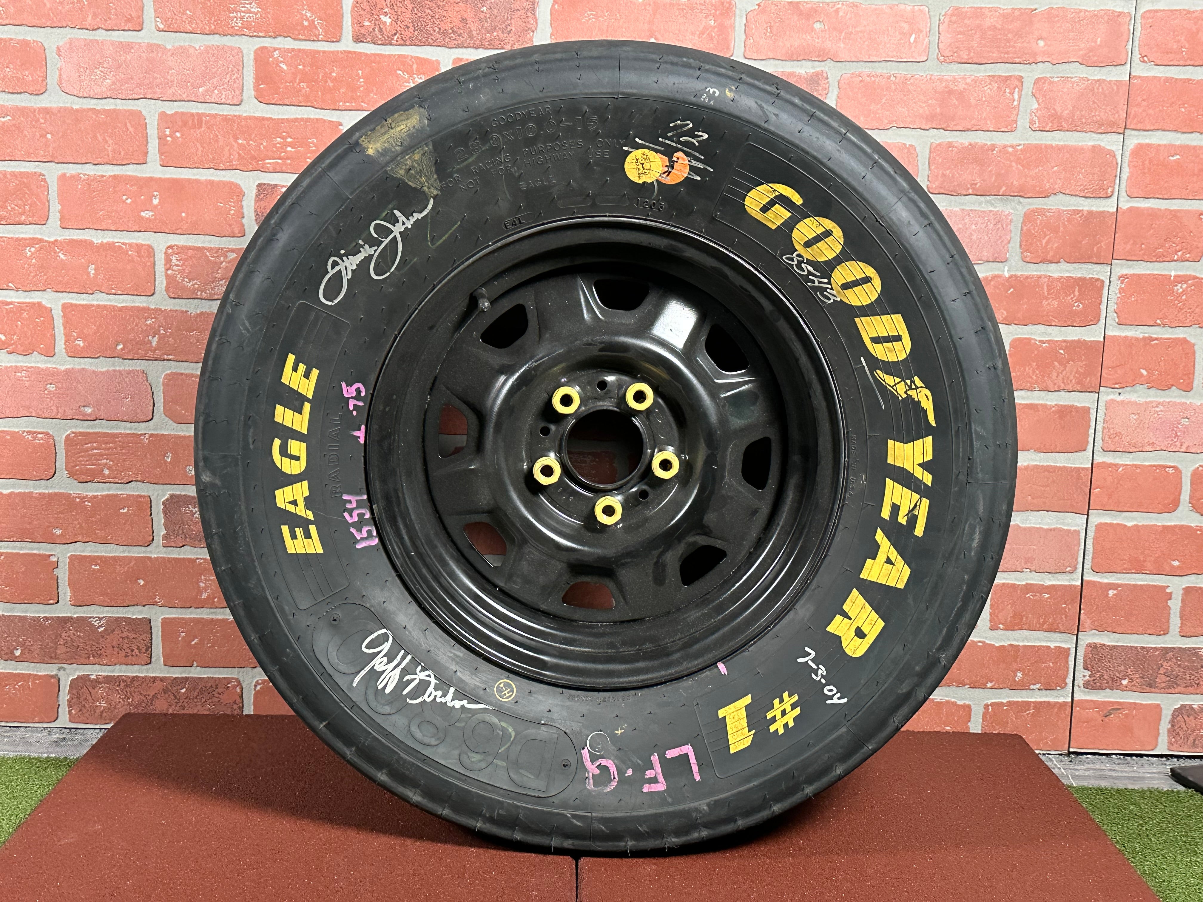 Limited in deals Series, Framed Jeff Gordon Authentic Race Tire