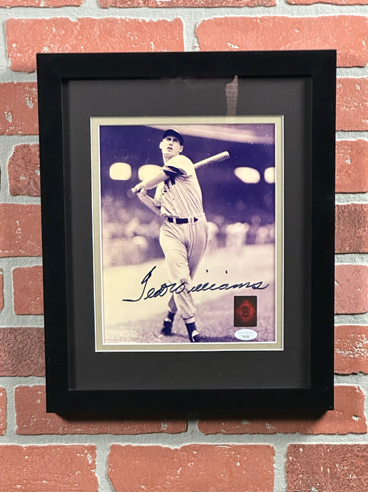 HOF Red Sox Ted Williams 8x10 Signed Framed Picture