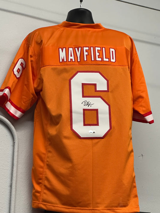 Baker Mayfield Signed Creamsicle Jersey