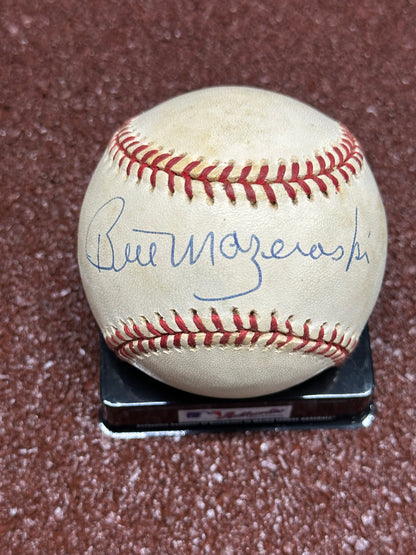 Pirate HOF Bill Mazeroski Autographed Baseball JSA Authenticated