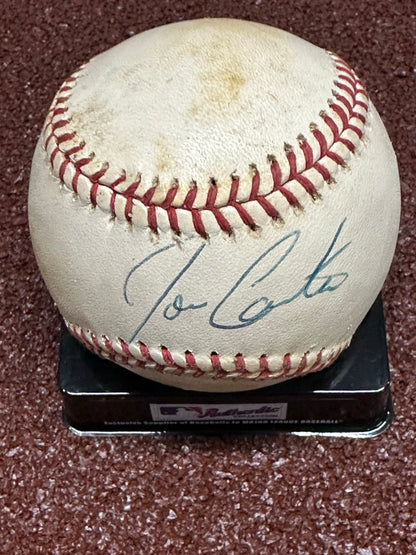 HOF Joe Carter Autographed Baseball JSA Authenticated