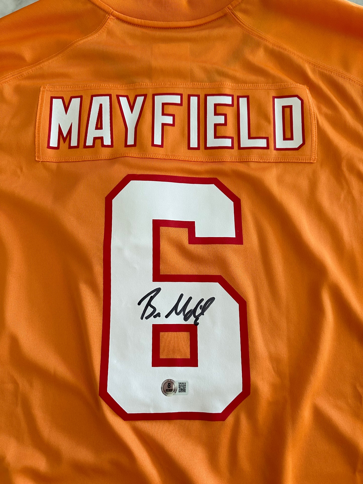 Baker Mayfield Buccaneers Autographed Jersey