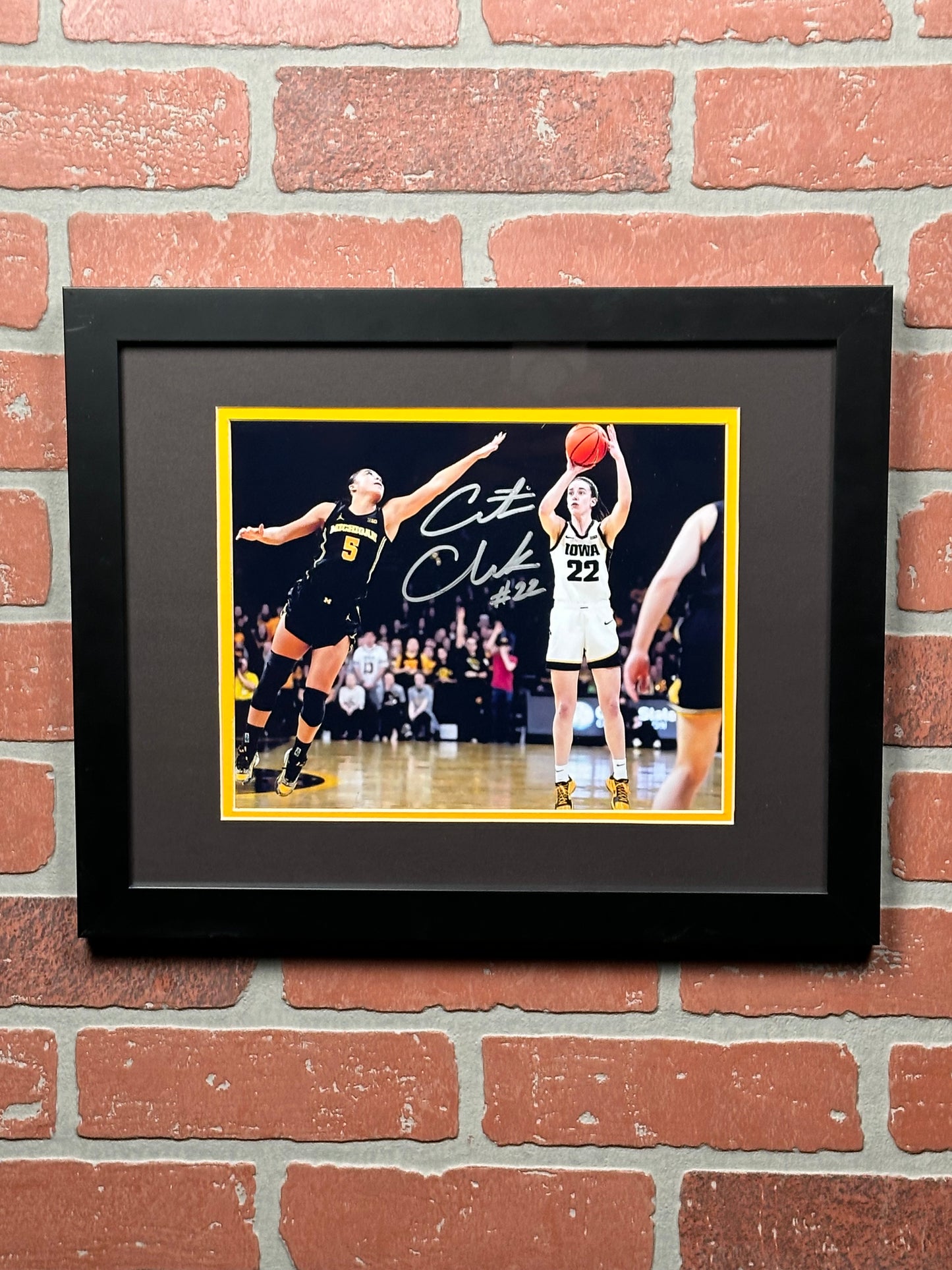 Caitlin Clark Signed Univeristy of Iowa 8x10 Framed Picture