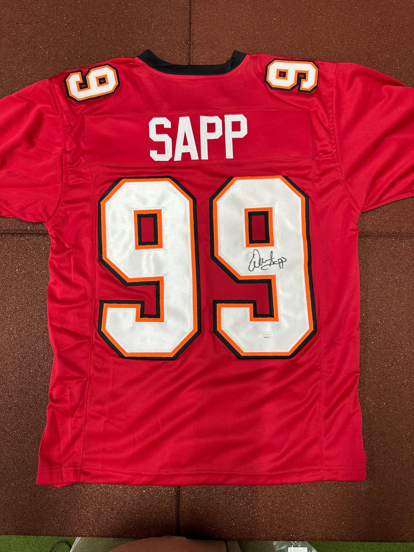 Warren Sapp Autographed Jersey JSA Authenticated