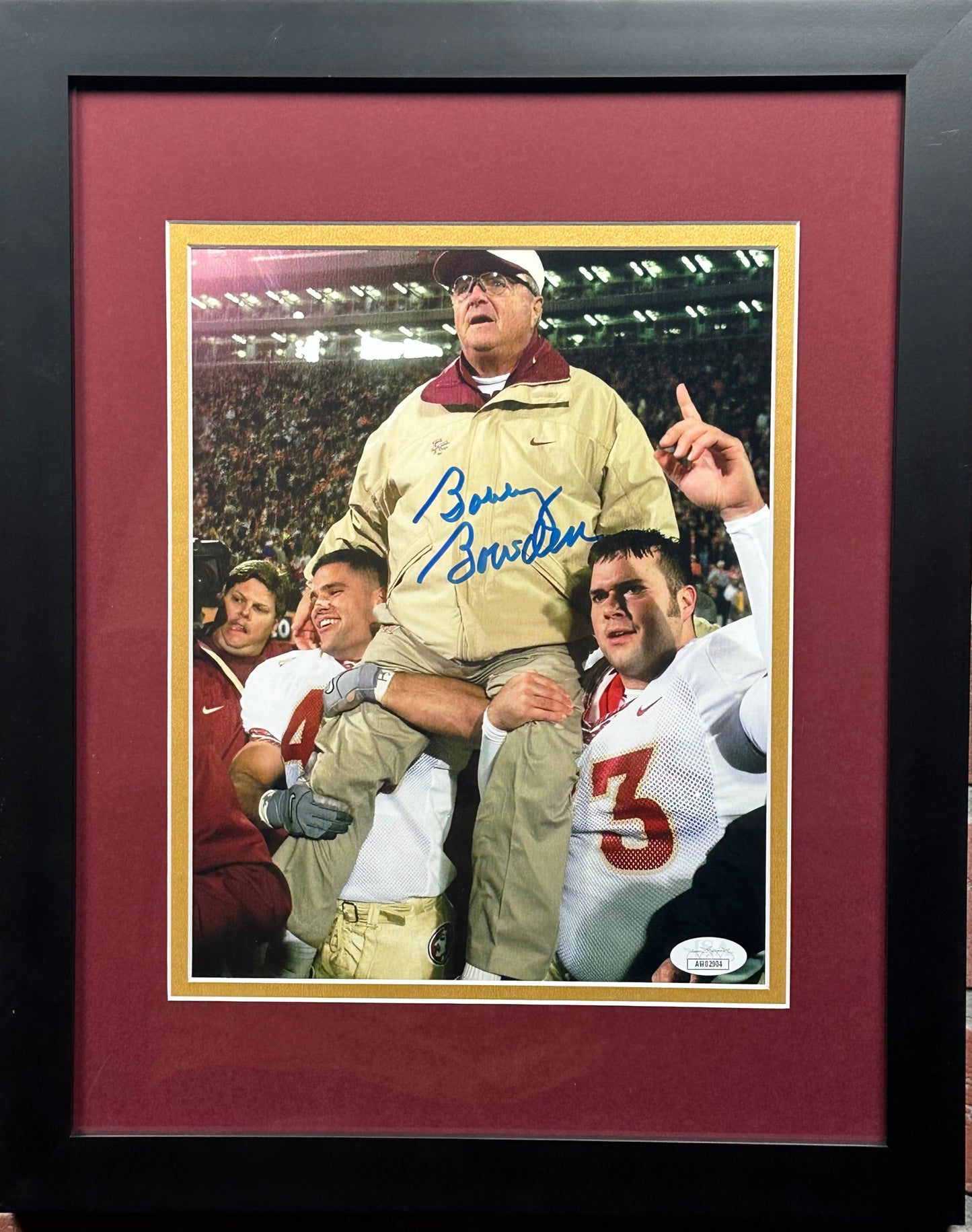 Bobby Bowden Signed 8x10 Framed