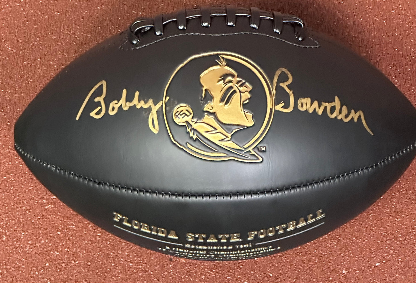 Bobby Bowden Black Autographed Football JSA Authenticated