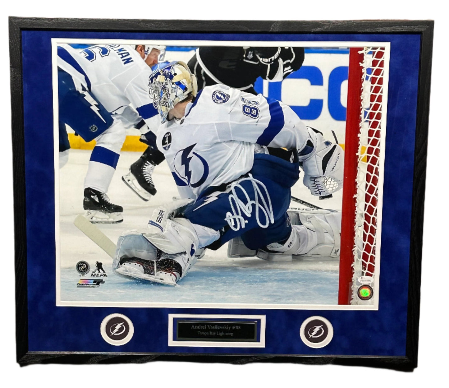 Andrei Vasilevskiy Signed 16x20 Framed JSA Authenticated