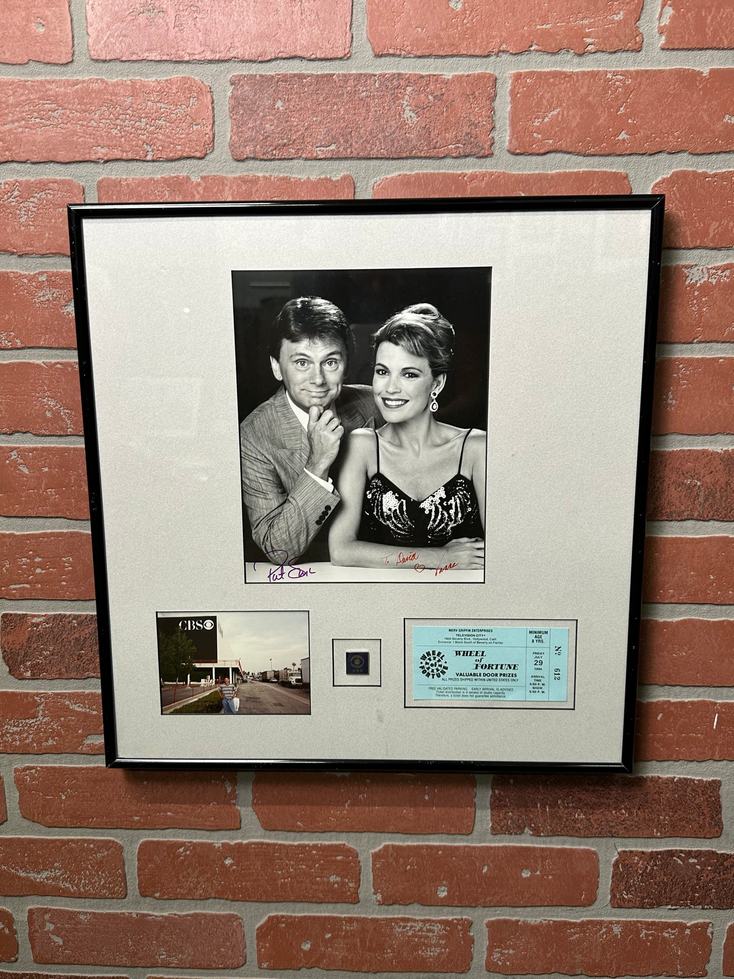 Pat Sajak and Vanna White Signed Picture