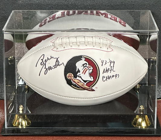 Bobby Bowden Signed White FSU Football inscribed National Champs