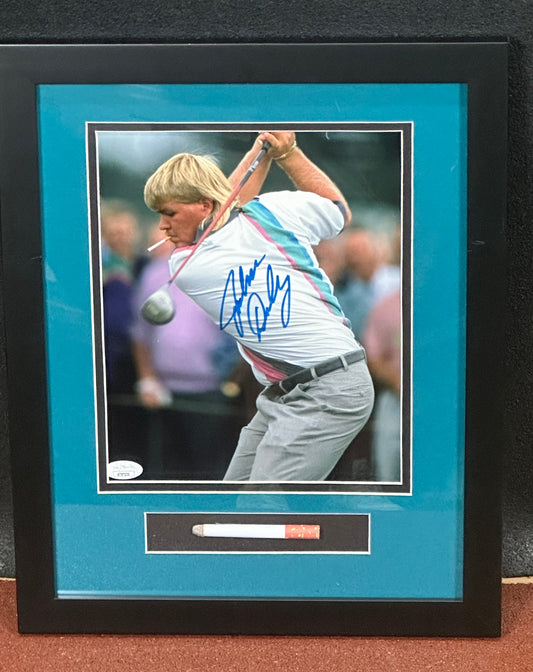 John Daly Signed Picture Collage With Cigarette Framed