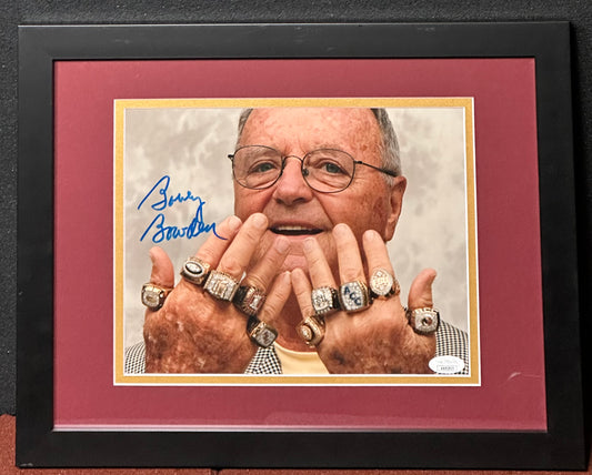 Bobby Bowden 8x10 Signed Framed Picture.