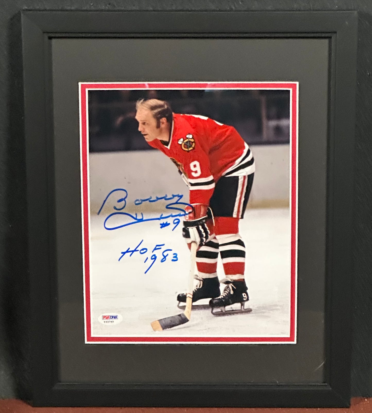 Autographed Bobby Hull 8x10 PSA Authenticated
