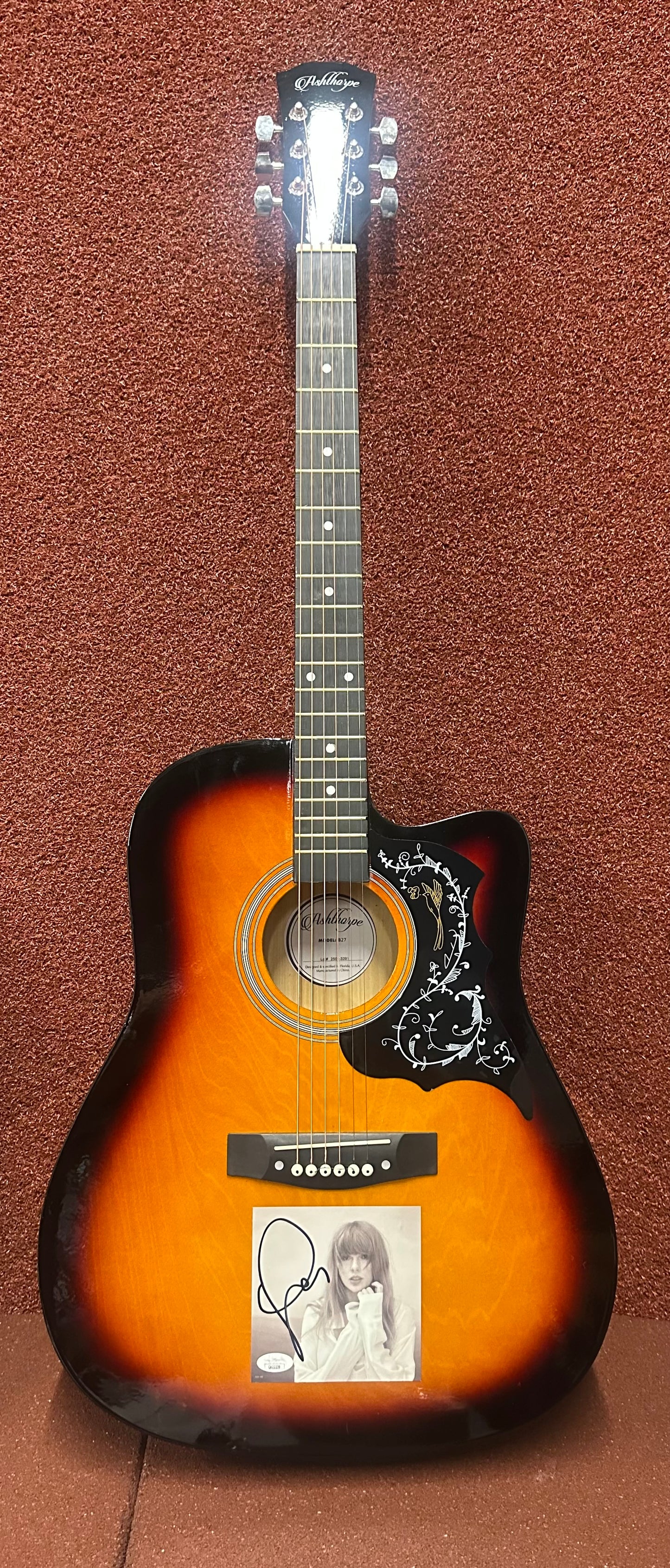 Taylor Swift Autographed Guitar Collage
