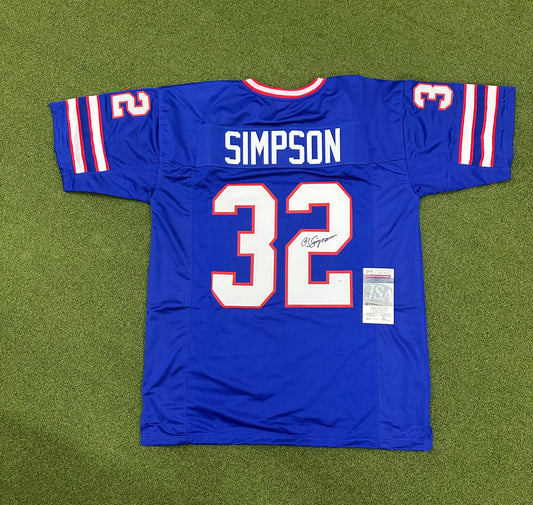 OJ Simpson Signed Buffalo Jersey JSA Authenticated