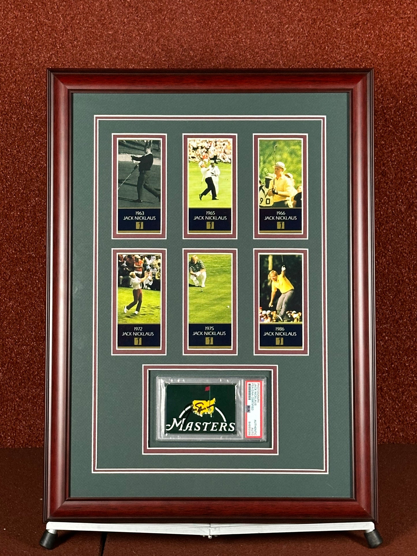 Jack Nicklaus Signed Master Card Collage