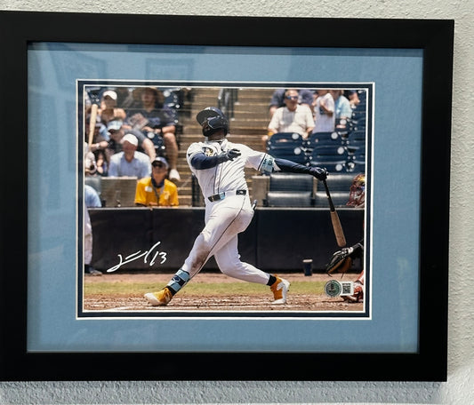 Junior Caminero Signed 8x10 Signed and Framed Picture