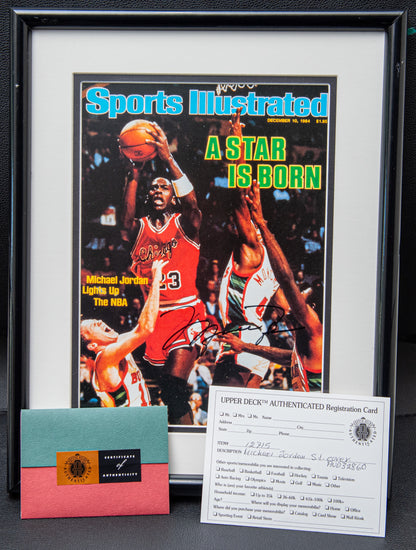 Sports Illustrated A Star Is Born Michael Jordan Signed Cover