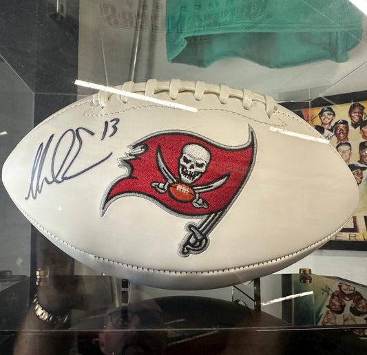 Mike Evans Signed White Bucs Football